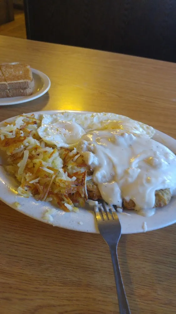 Country Fried Steak and Eggs with Gravy