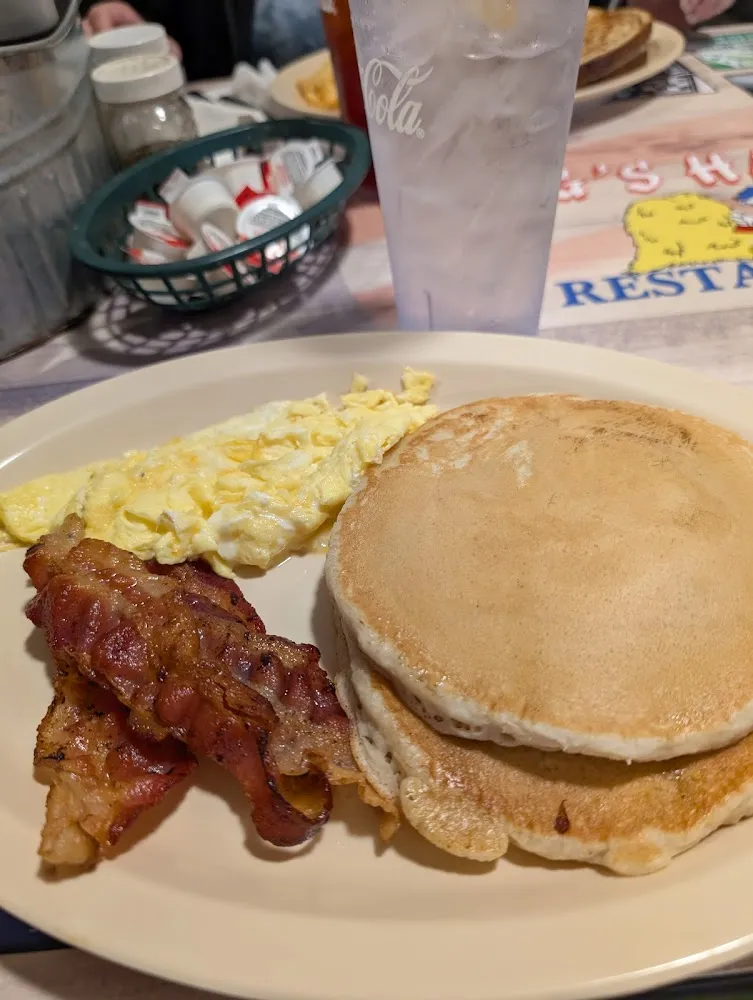 Pecan Pancakes and Eggs